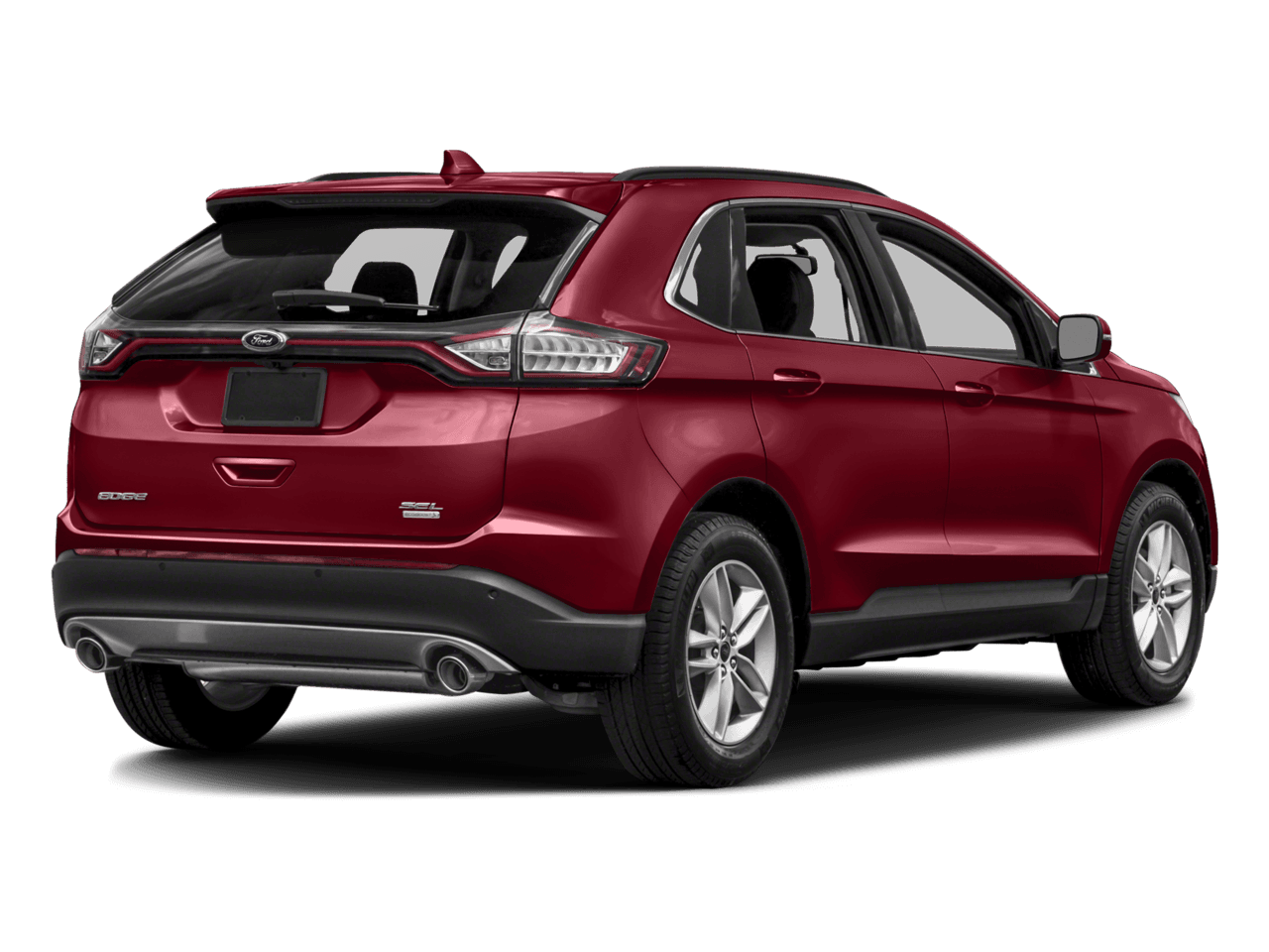 2018 Ford Edge SEL FWD - Rear 3/4, facing to the right