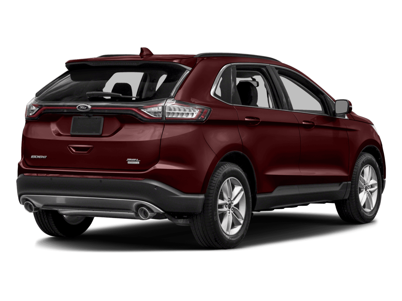 2018 Ford Edge Titanium FWD - Rear 3/4, facing to the right