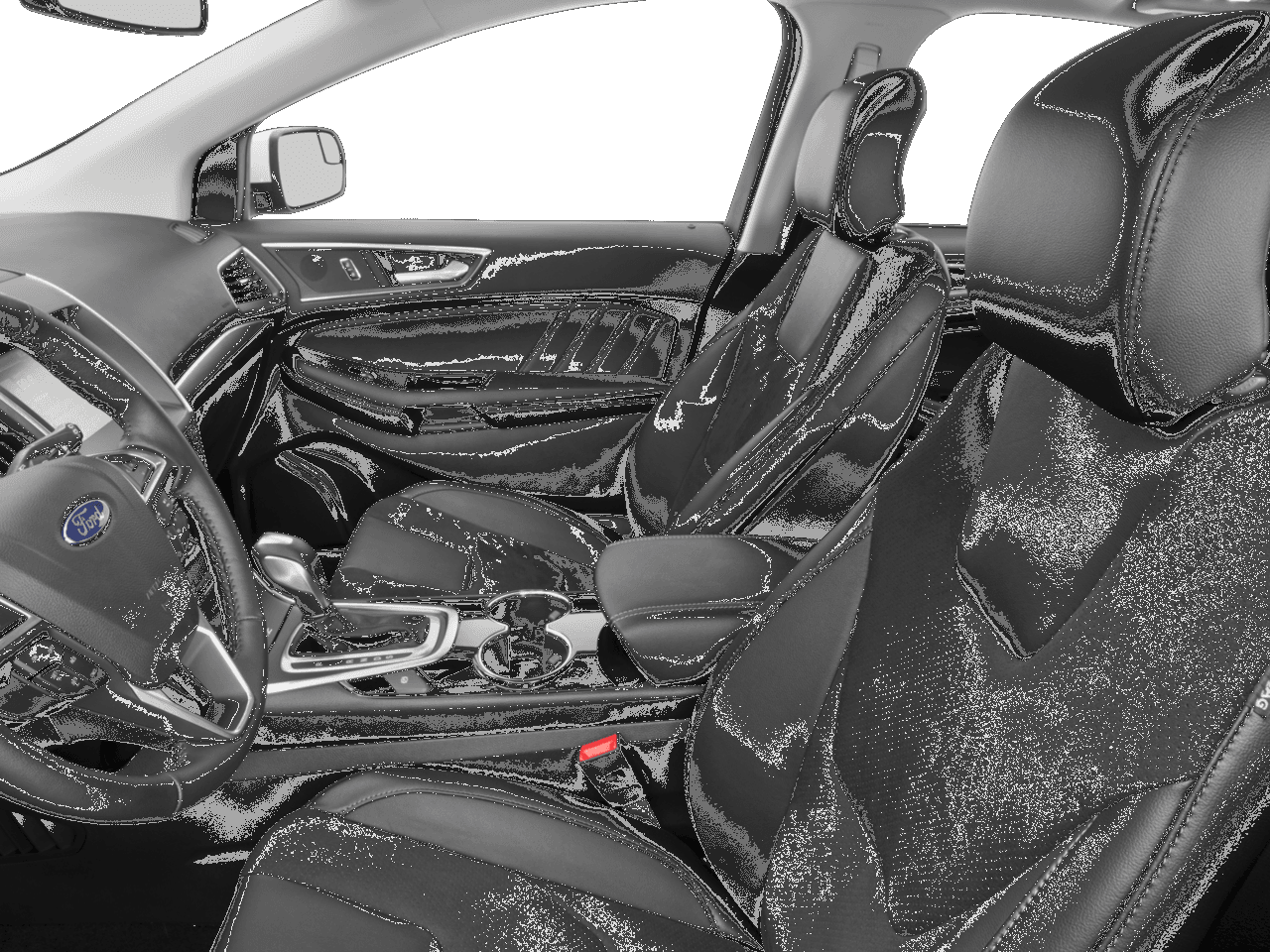 2018 Ford Edge Sport AWD - Interior Driver's Side with Door Open, Front Seat Feature