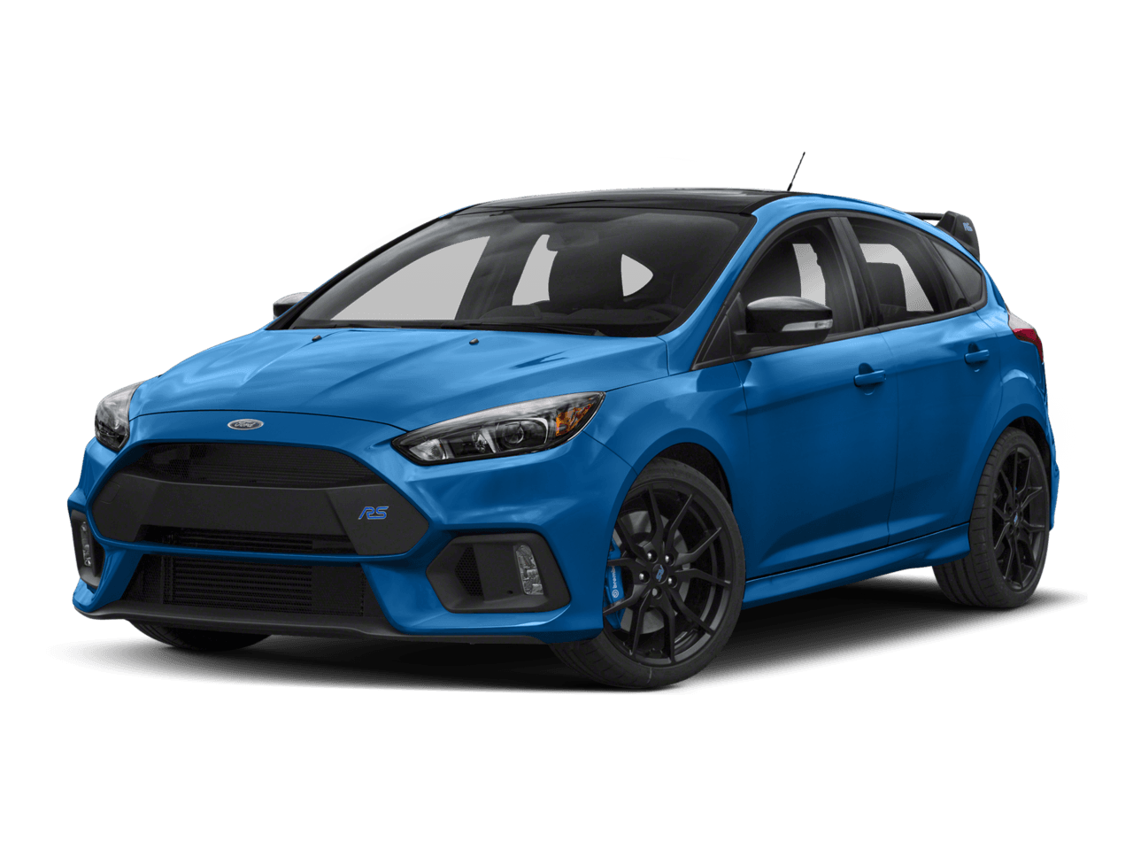 2018 Ford Focus RS Hatch - Front 3/4, facing to the left