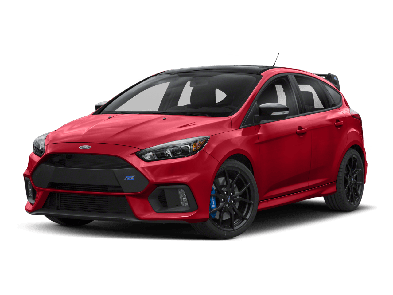 2018 Ford Focus RS Hatch - Front 3/4, facing to the left