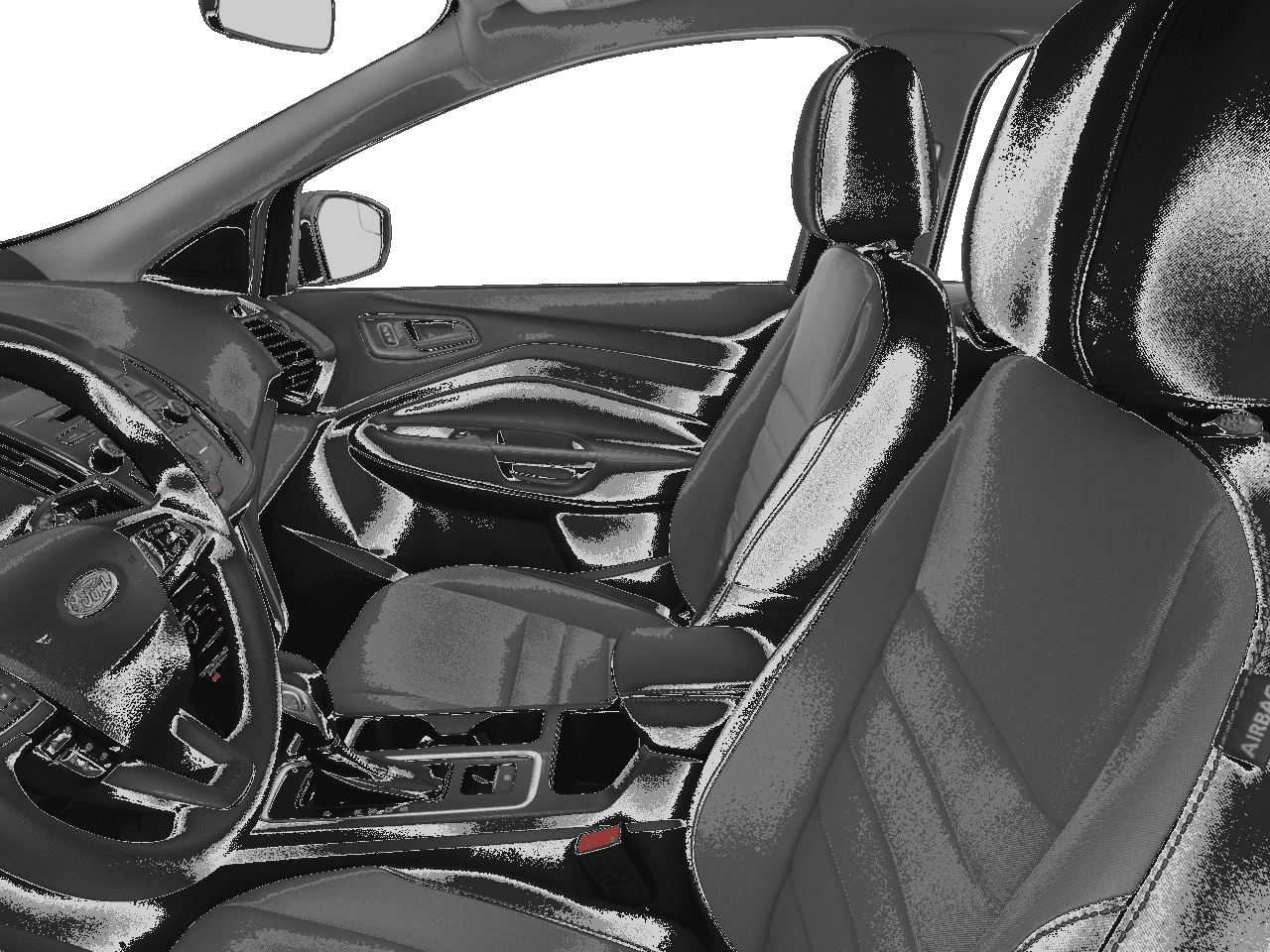 2018 Ford Escape SE FWD - Interior Driver's Side with Door Open, Front Seat Feature