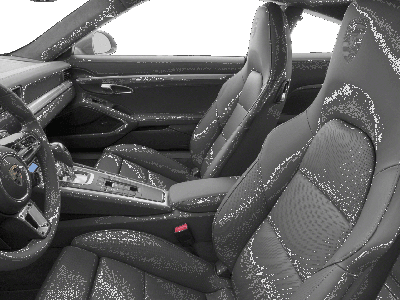 2018 Porsche 911 Turbo - Interior Driver's Side with Door Open, Front Seat Feature