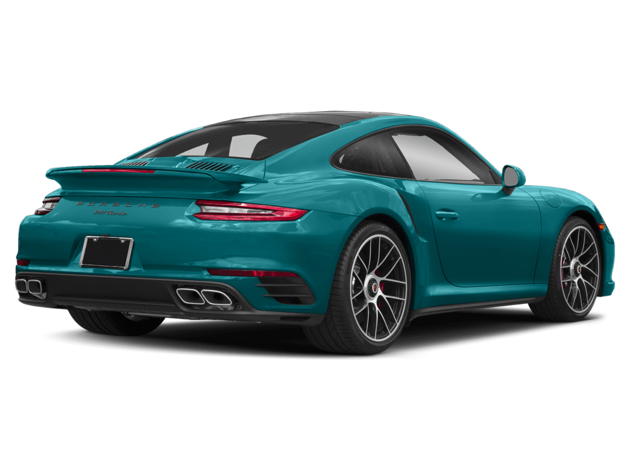 2018 Porsche 911 Turbo - Rear 3/4, facing to the right