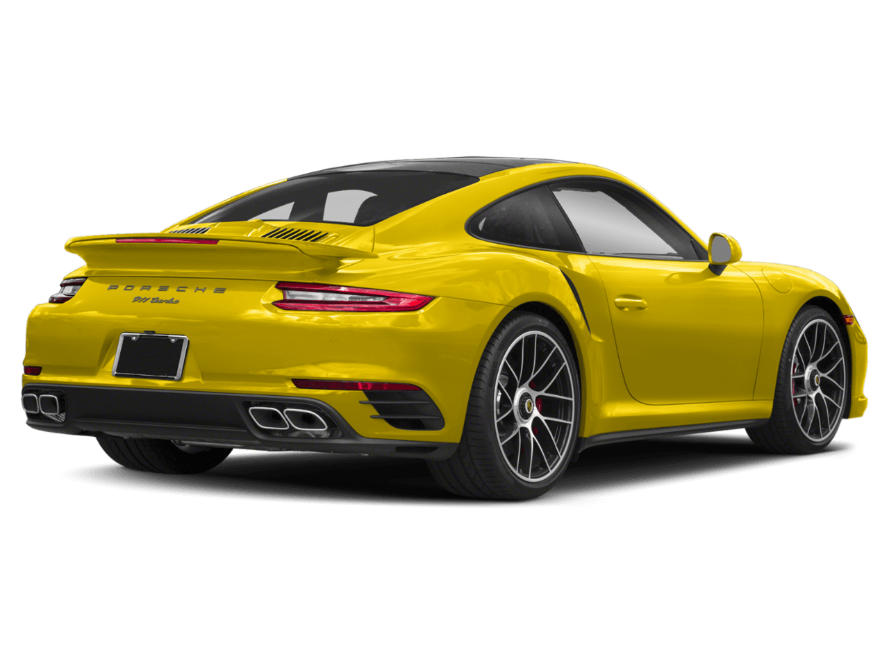 2018 Porsche 911 Turbo - Rear 3/4, facing to the right