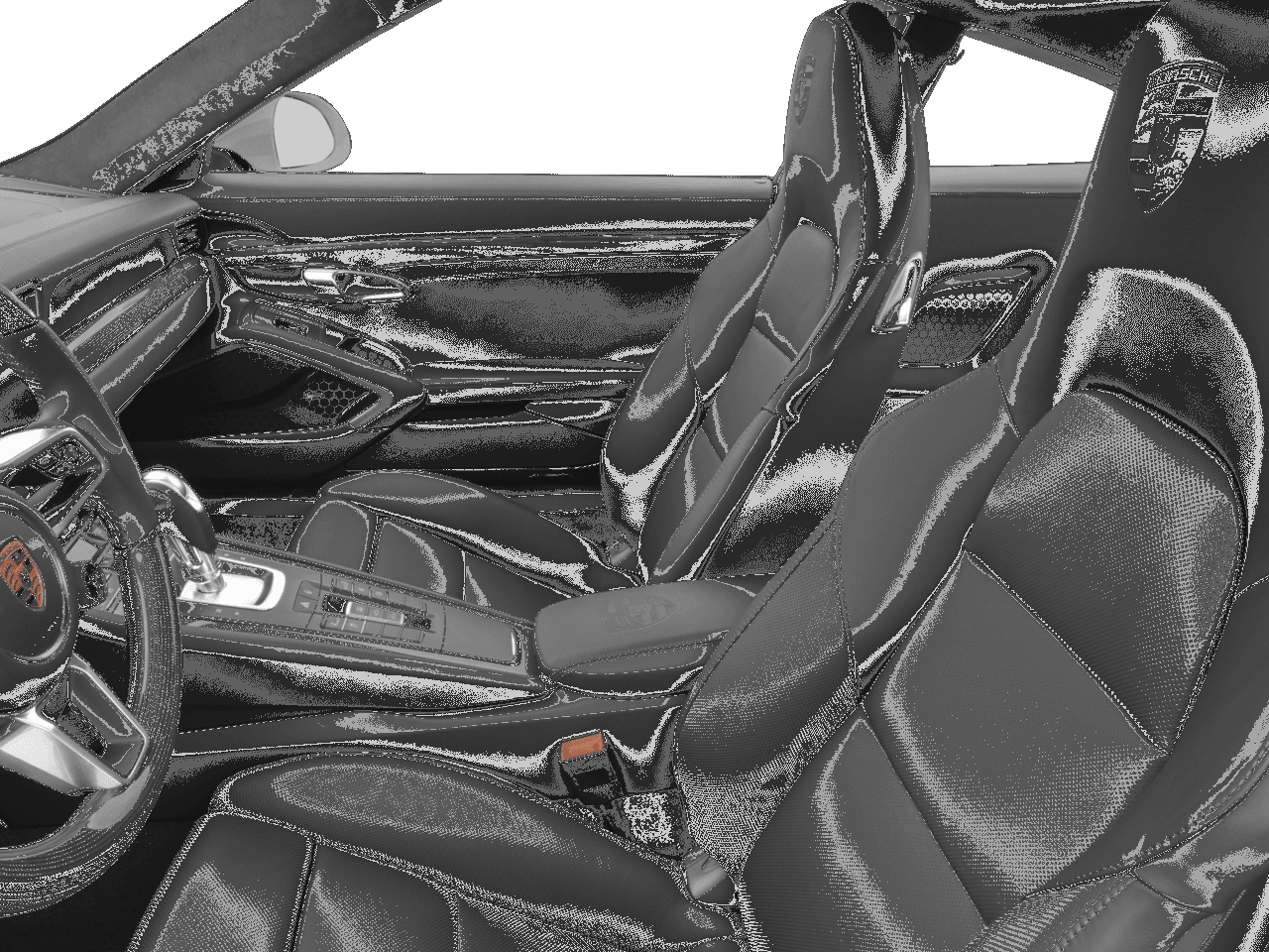 2018 Porsche 911 Turbo S - Interior Driver's Side with Door Open, Front Seat Feature