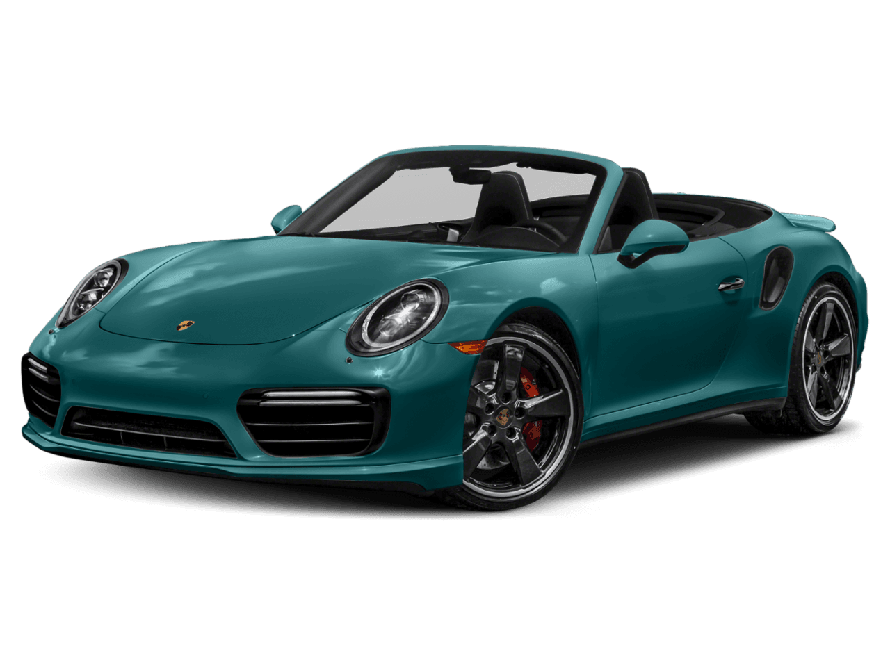 2018 Porsche 911 Turbo S - Front 3/4, facing to the left