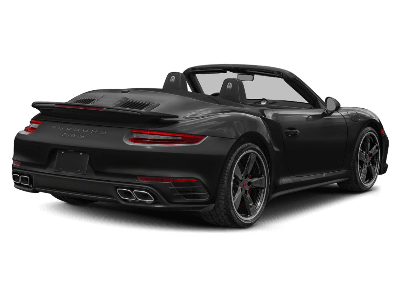 2018 Porsche 911 Turbo S - Rear 3/4, facing to the right