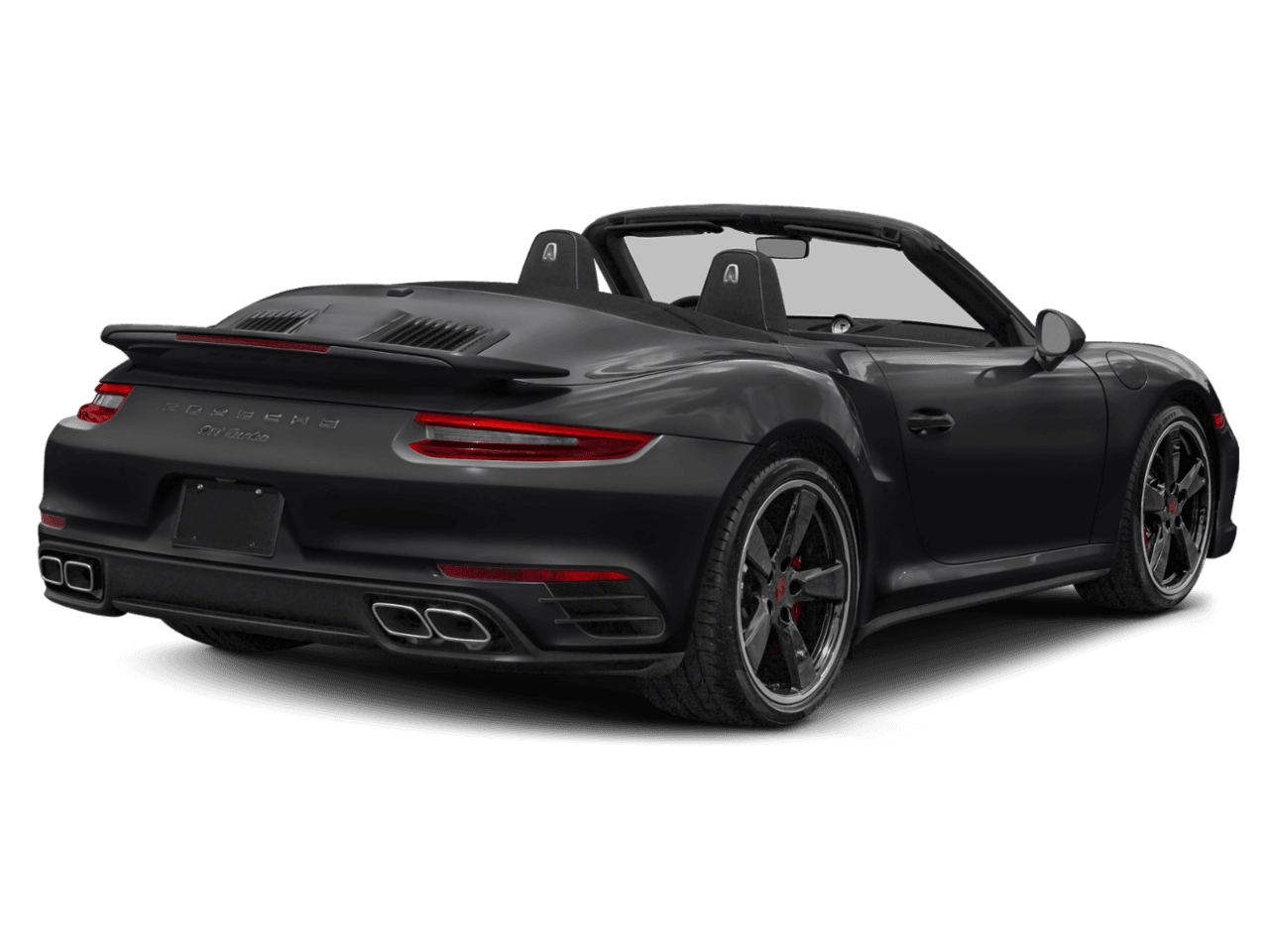 2018 Porsche 911 Turbo S - Rear 3/4, facing to the right