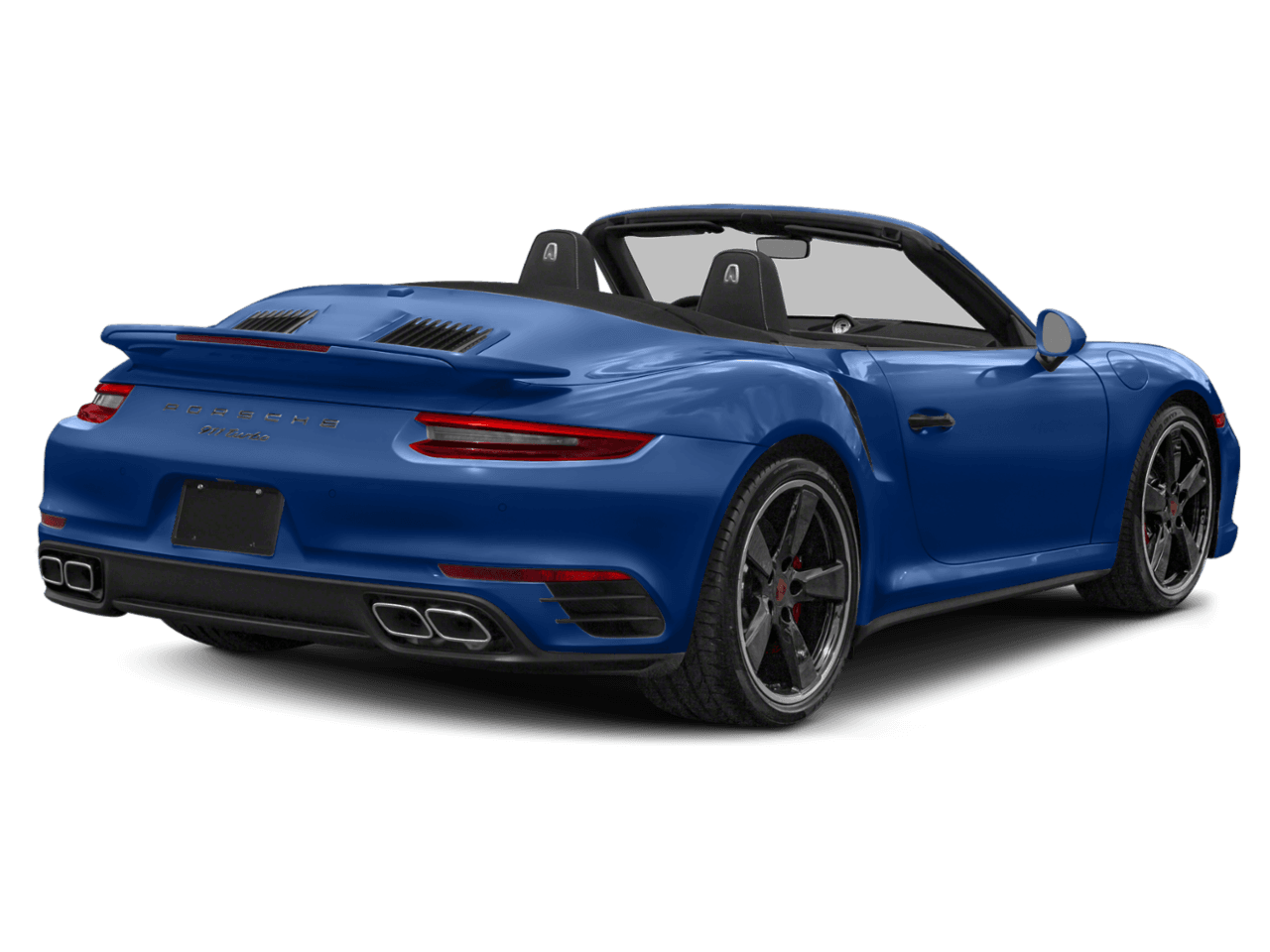 2018 Porsche 911 Turbo S - Rear 3/4, facing to the right