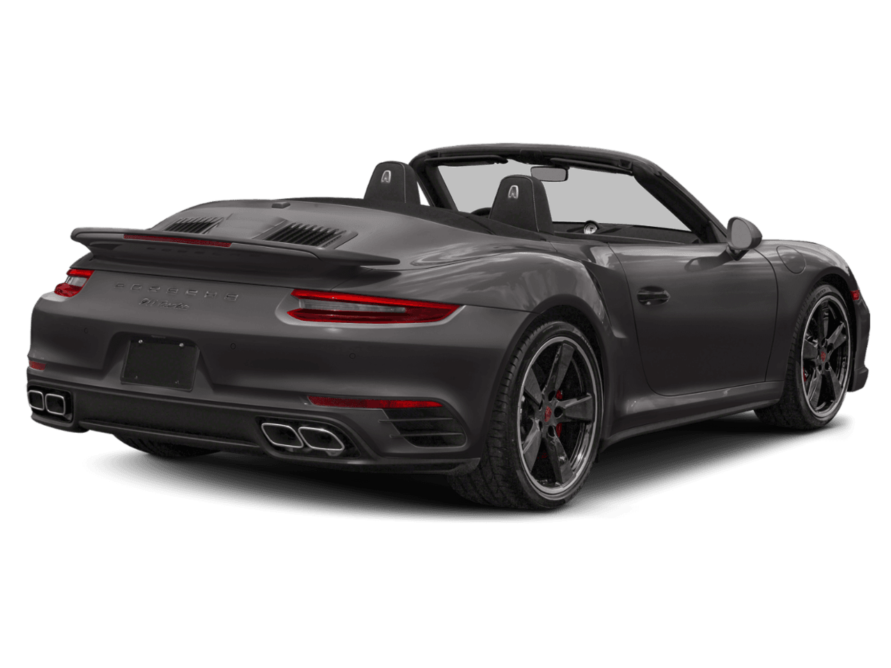 2018 Porsche 911 Turbo S - Rear 3/4, facing to the right