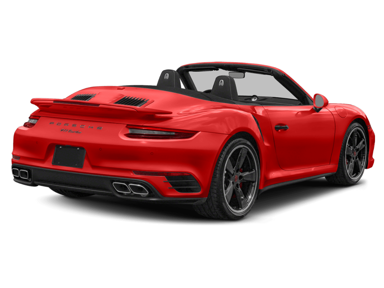 2018 Porsche 911 Turbo S - Rear 3/4, facing to the right