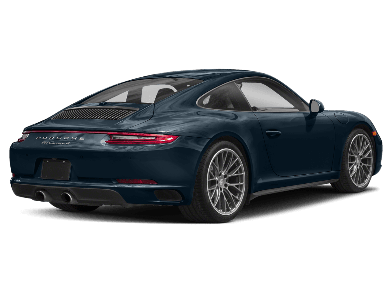 2018 Porsche 911 Carrera 4 - Rear 3/4, facing to the right