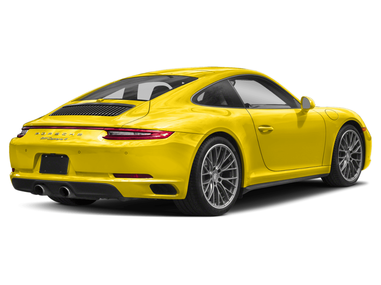 2018 Porsche 911 Carrera 4 - Rear 3/4, facing to the right