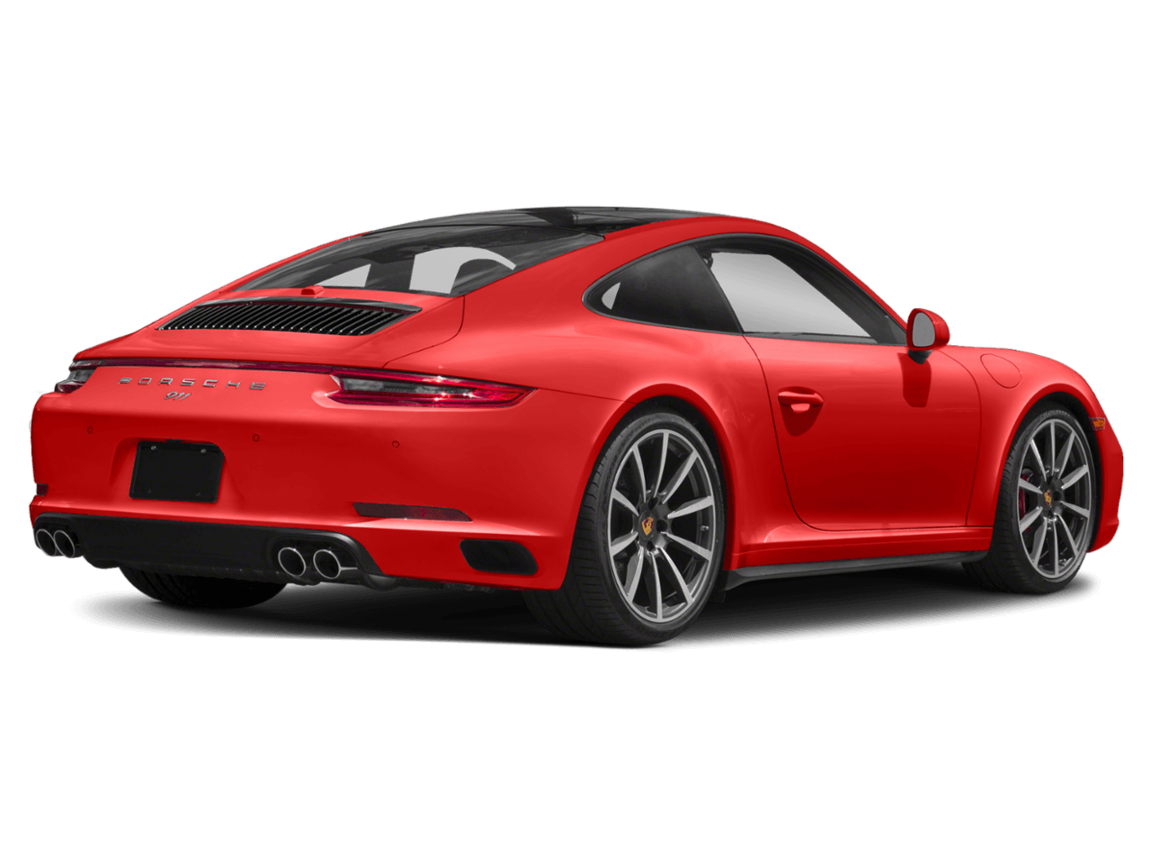 2018 Porsche 911 Carrera 4S - Rear 3/4, facing to the right
