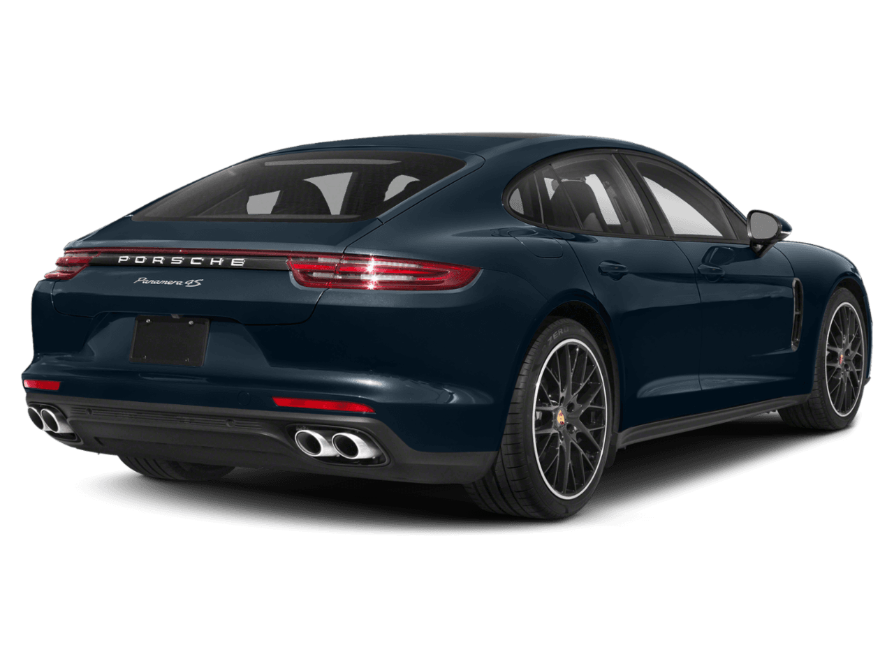 2018 Porsche Panamera  - Rear 3/4, facing to the right