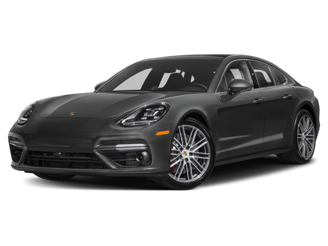2018 Porsche Panamera Turbo Executive - Front 3/4, facing to the left