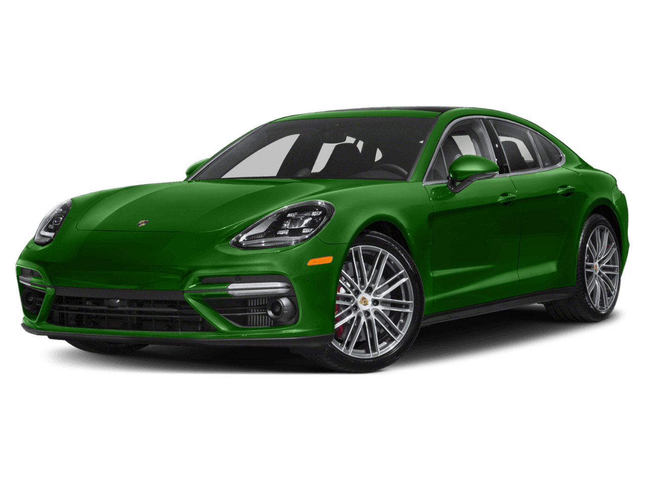 2018 Porsche Panamera Turbo Executive - Front 3/4, facing to the left