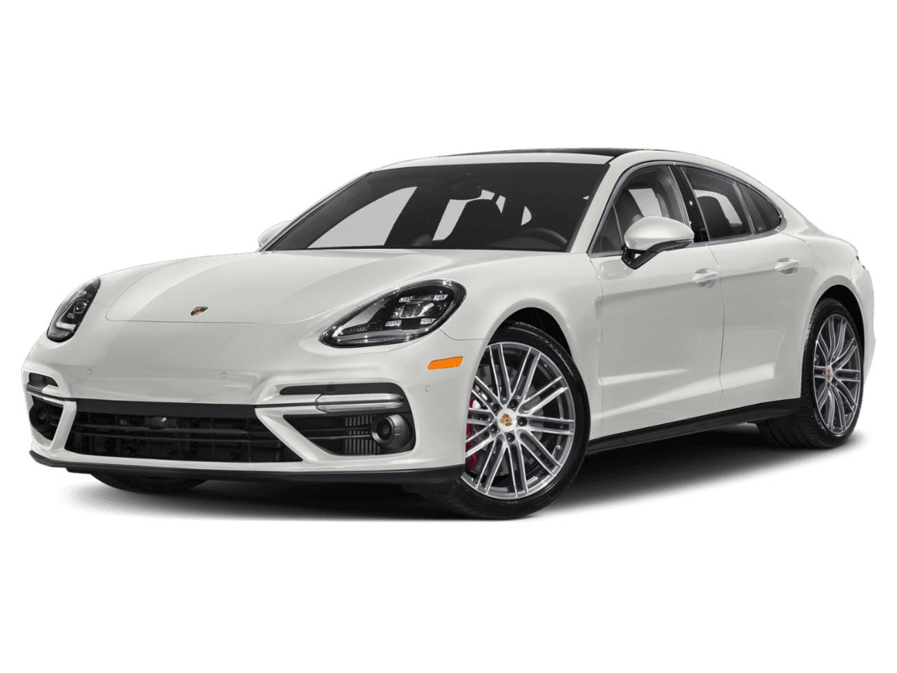 2018 Porsche Panamera Turbo Executive - Front 3/4, facing to the left