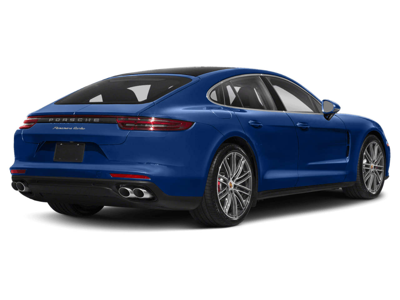 2018 Porsche Panamera Turbo Executive - Rear 3/4, facing to the right