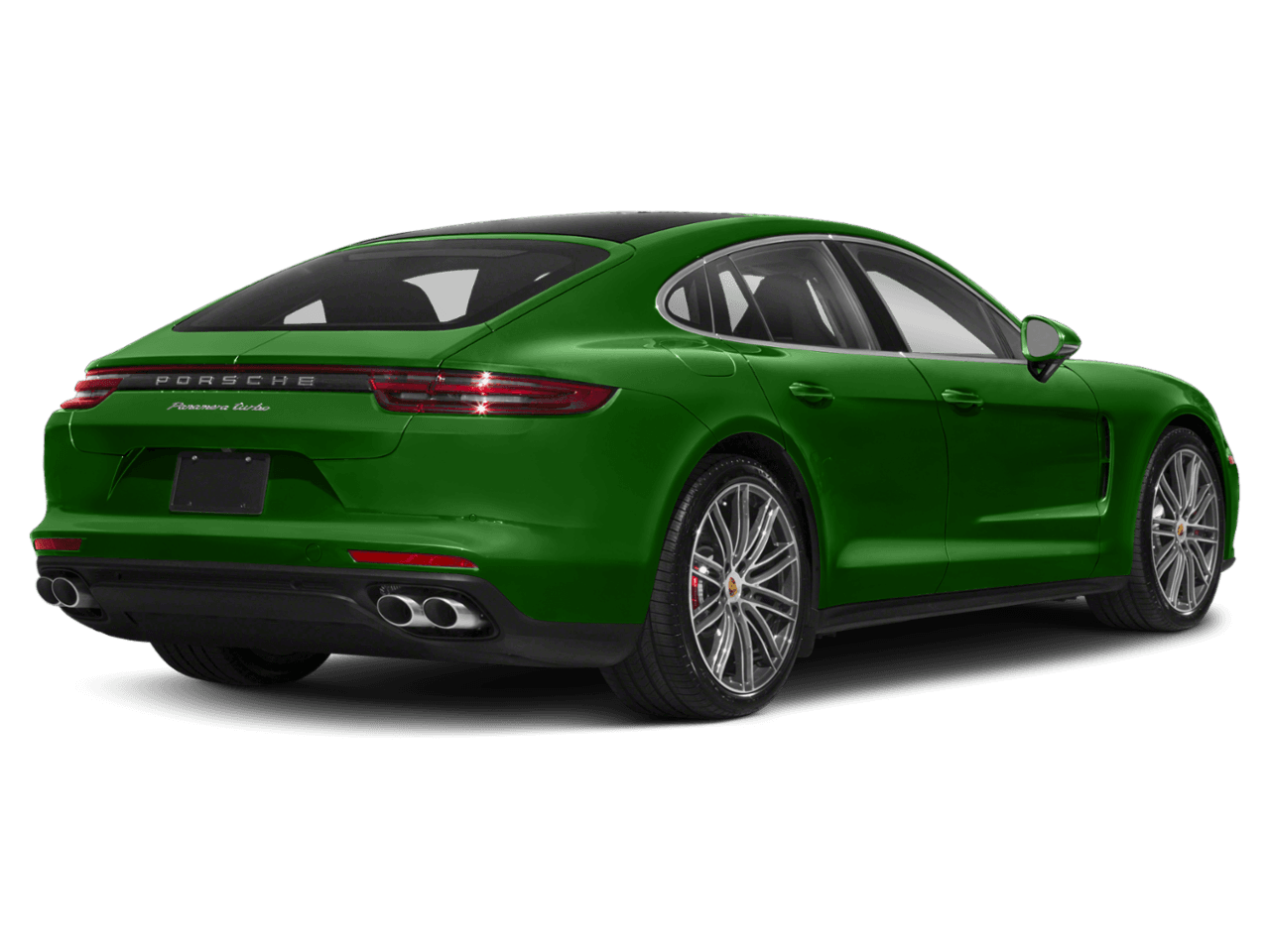2018 Porsche Panamera Turbo Executive - Rear 3/4, facing to the right