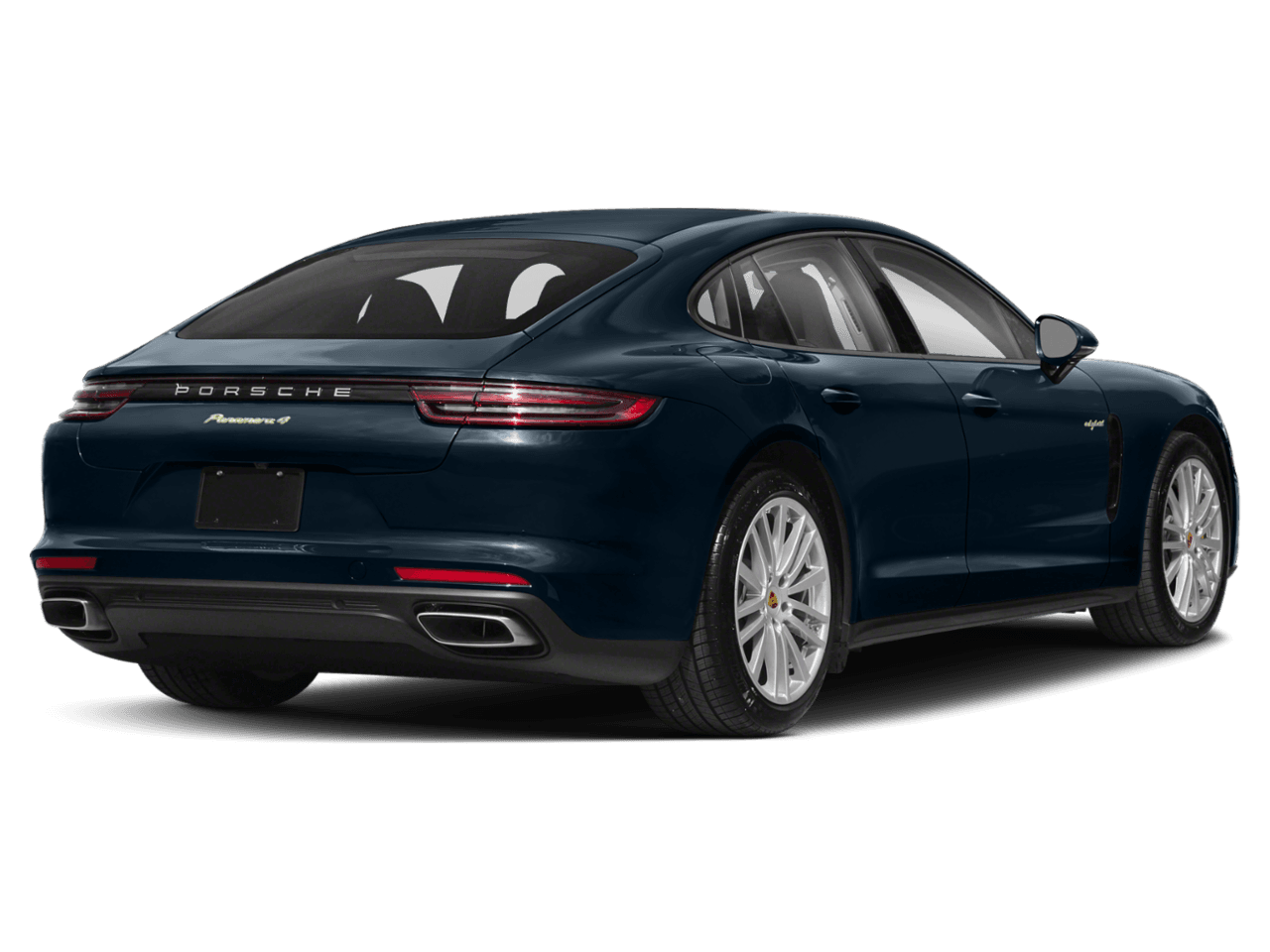2018 Porsche Panamera Turbo S E-Hybrid - Rear 3/4, facing to the right