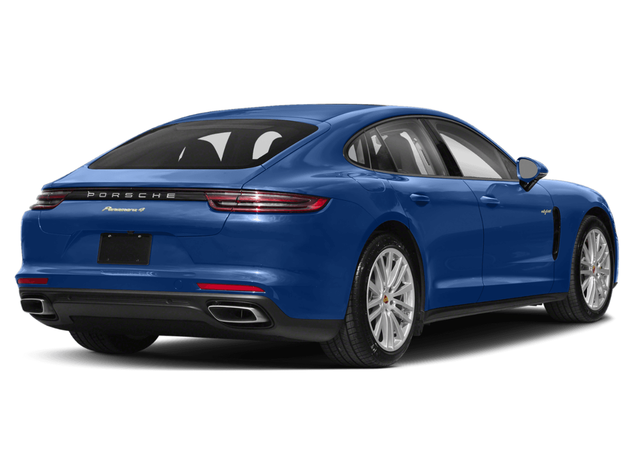 2018 Porsche Panamera Turbo S E-Hybrid - Rear 3/4, facing to the right
