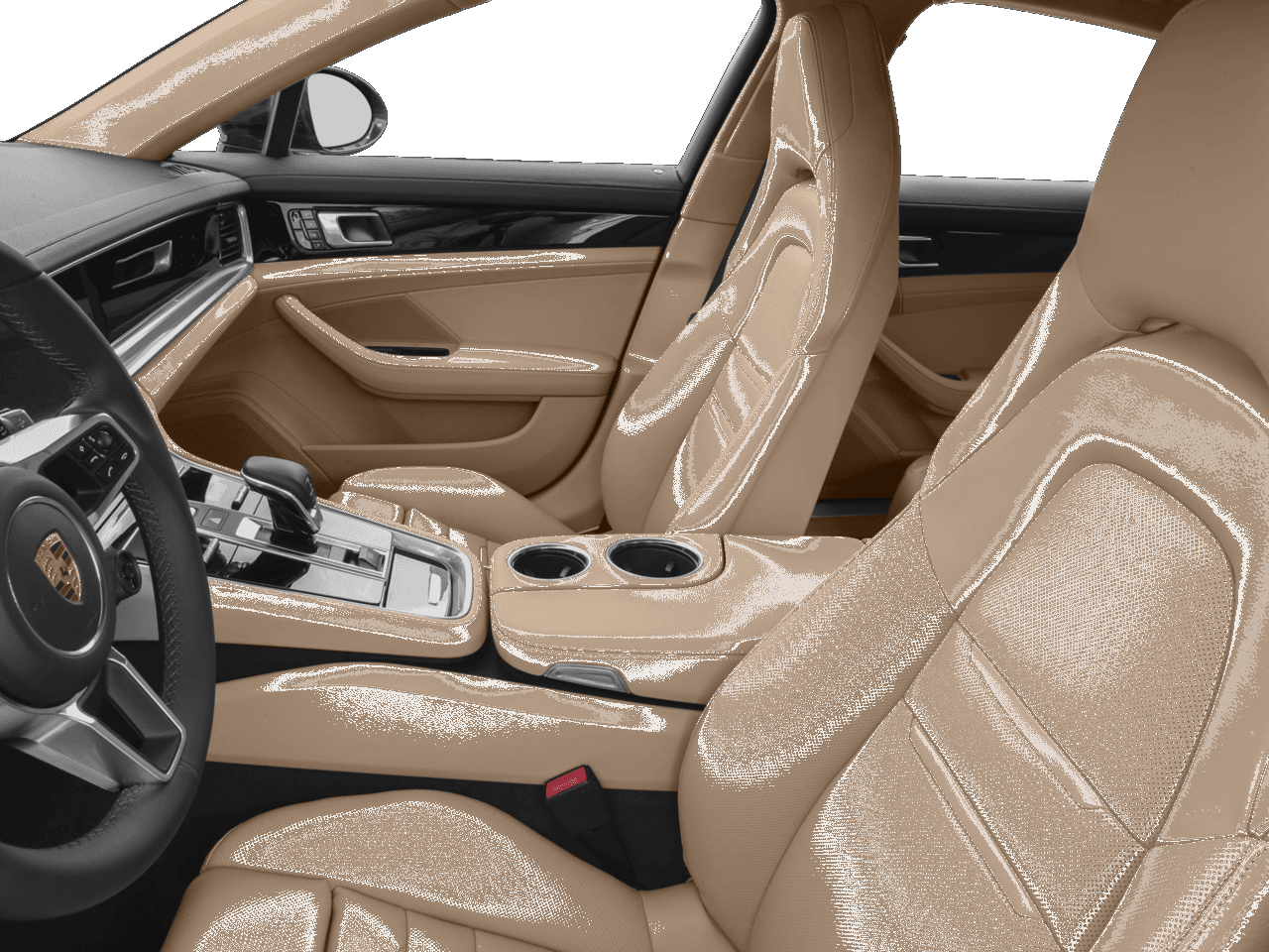 2018 Porsche Panamera 4 E-Hybrid Executive - Interior Driver's Side with Door Open, Front Seat Feature