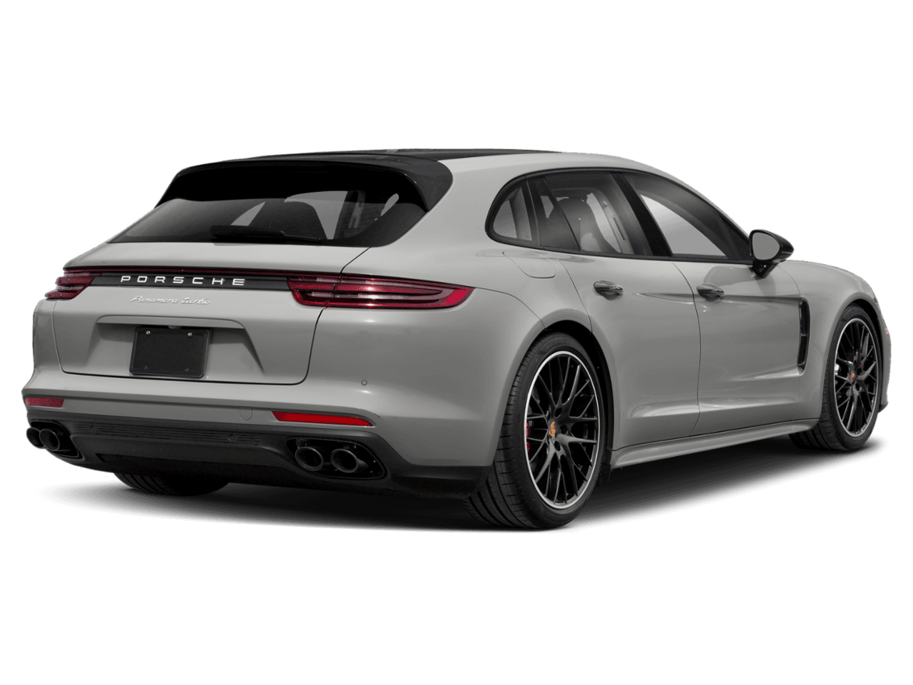 2018 Porsche Panamera Turbo - Rear 3/4, facing to the right