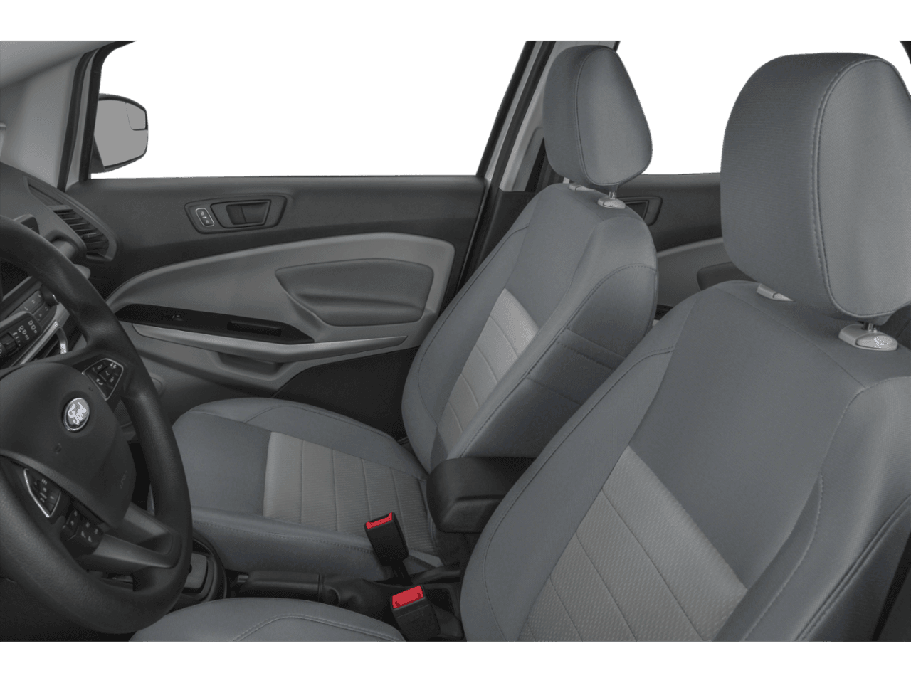 2018 Ford EcoSport S FWD - Interior Driver's Side with Door Open, Front Seat Feature