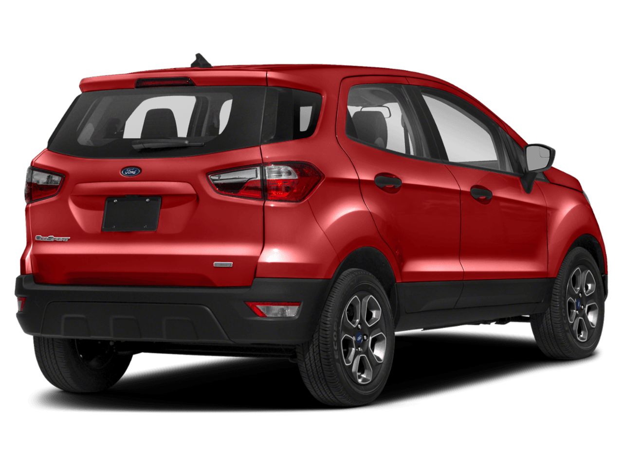 2018 Ford EcoSport S FWD - Rear 3/4, facing to the right