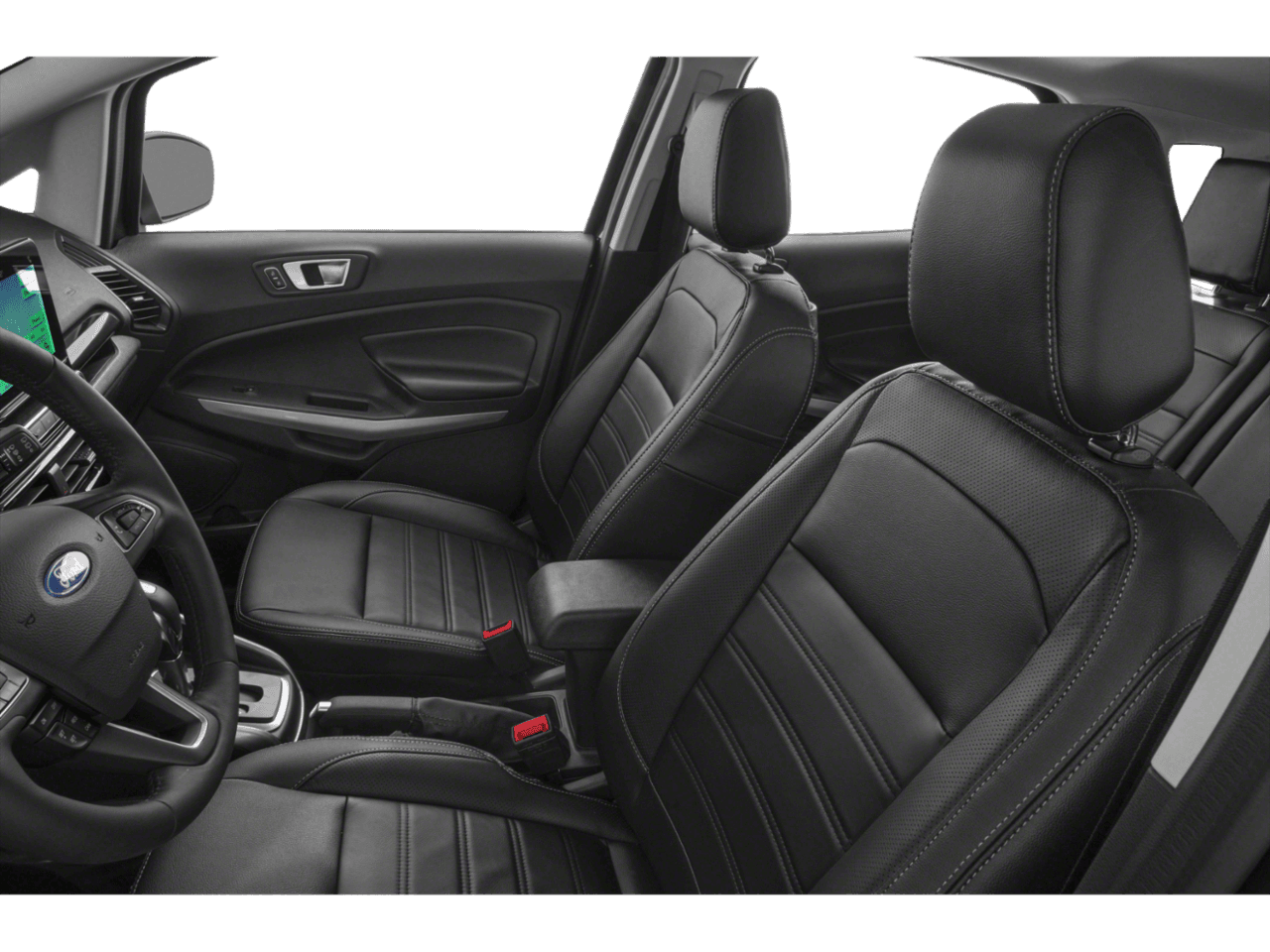 2018 Ford EcoSport Titanium FWD - Interior Driver's Side with Door Open, Front Seat Feature