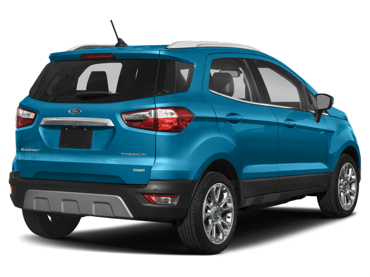 2018 Ford EcoSport Titanium FWD - Rear 3/4, facing to the right