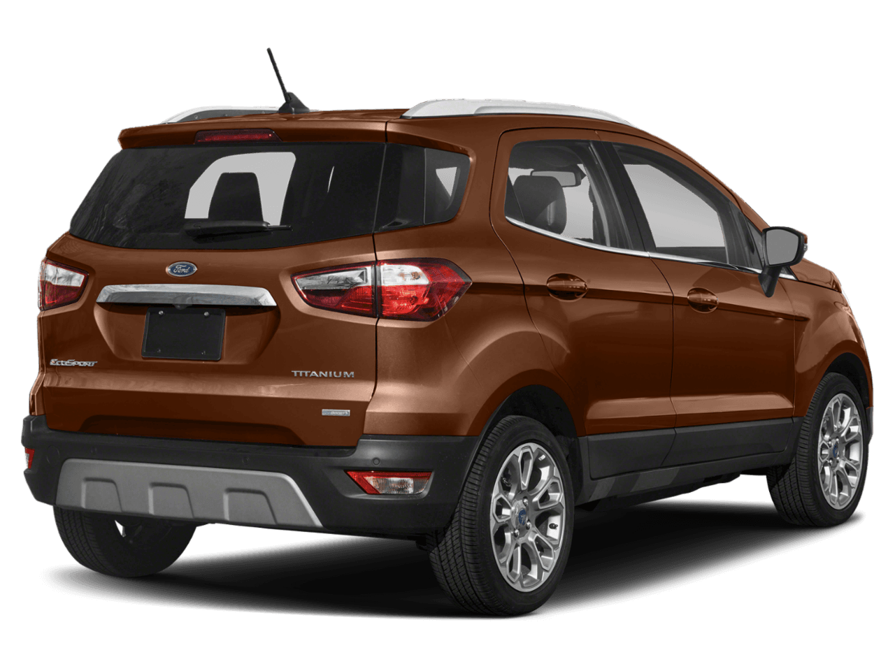 2018 Ford EcoSport Titanium FWD - Rear 3/4, facing to the right