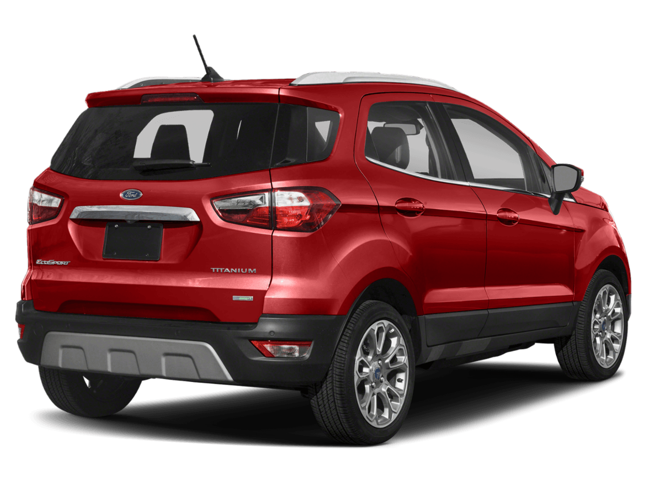 2018 Ford EcoSport Titanium FWD - Rear 3/4, facing to the right