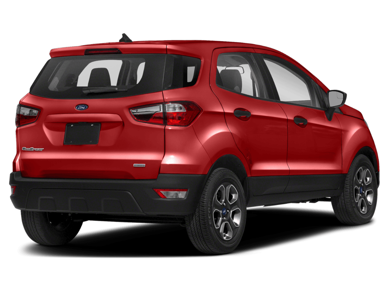 2018 Ford EcoSport S 4WD - Rear 3/4, facing to the right