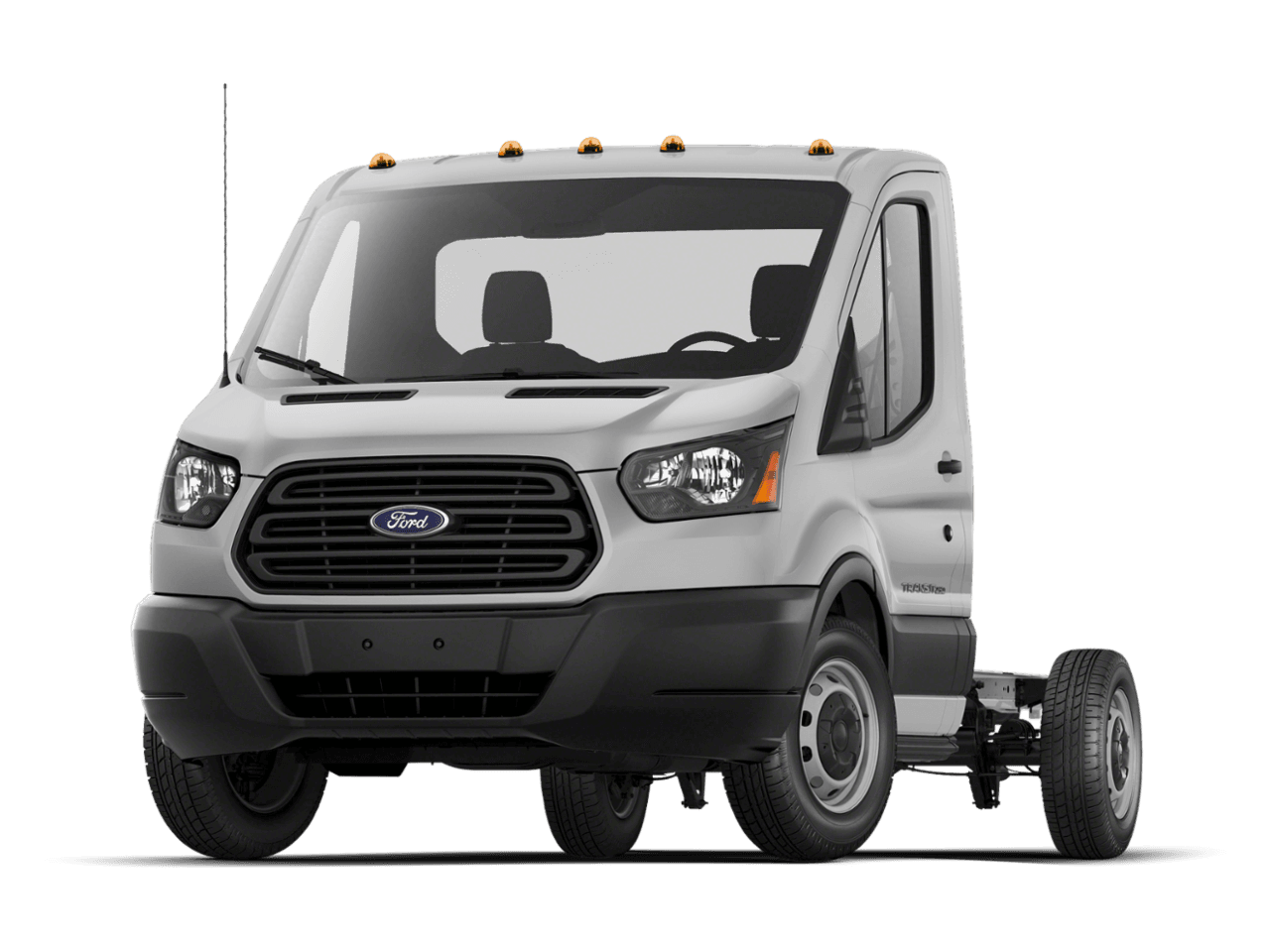 2018 Ford Transit Chassis T-350 SRW 156" WB 9500 GVWR - Front 3/4, facing to the left