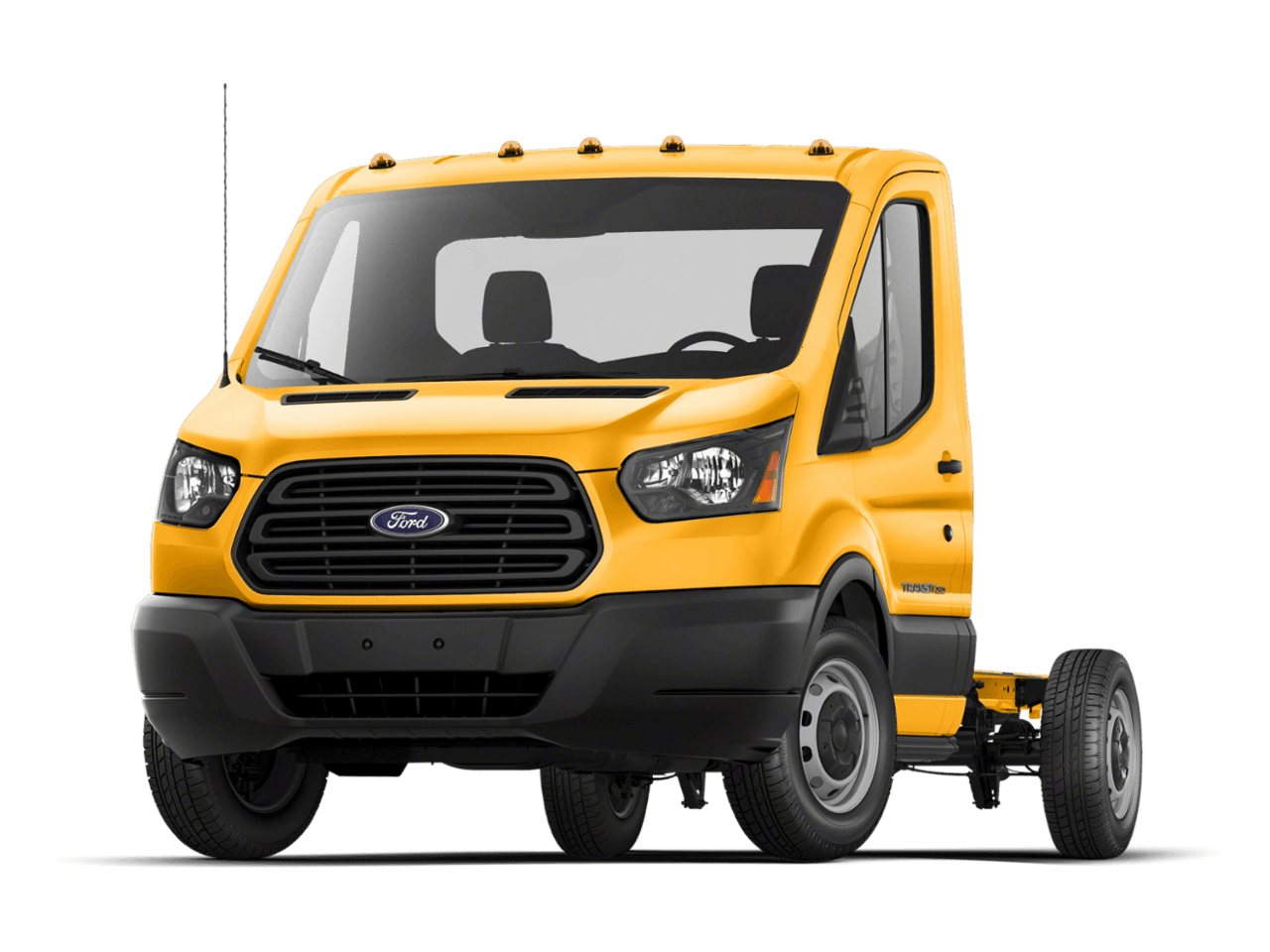 2018 Ford Transit Chassis T-350 SRW 156" WB 9500 GVWR - Front 3/4, facing to the left