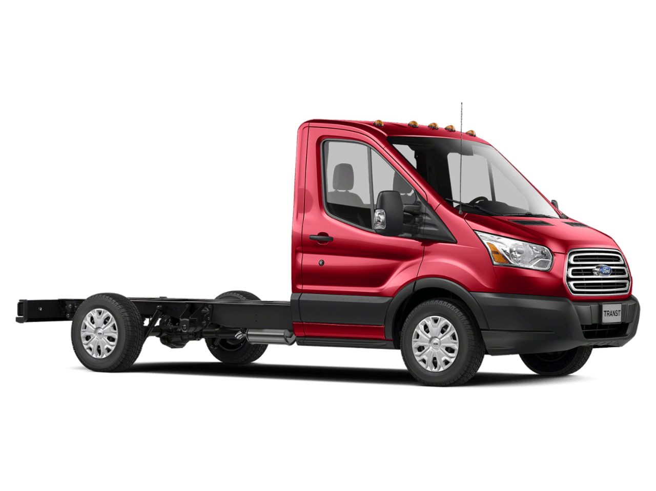 2018 Ford Transit Cutaway T-350 SRW 138" WB 9500 GVWR - Front 3/4, facing to the left