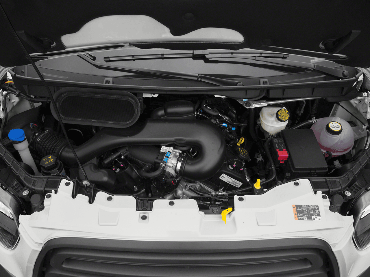 2018 Ford Transit Van T-150 130" Low Rf 8600 GVWR Swing-Out RH Dr - Interior Engine Shot Feature