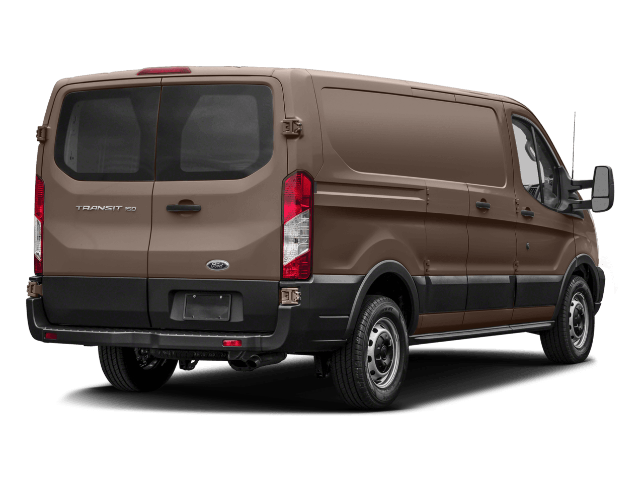 2018 Ford Transit Van T-150 130" Low Rf 8600 GVWR Swing-Out RH Dr - Rear 3/4, facing to the right