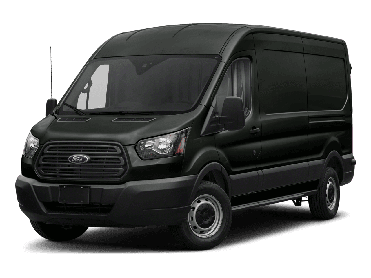 2018 Ford Transit Van T-150 130" Med Rf 8600 GVWR Dual Dr - Front 3/4, facing to the left