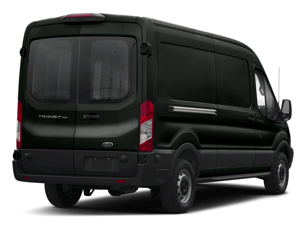 2018 Ford Transit Van T-150 130" Med Rf 8600 GVWR Dual Dr - Rear 3/4, facing to the right