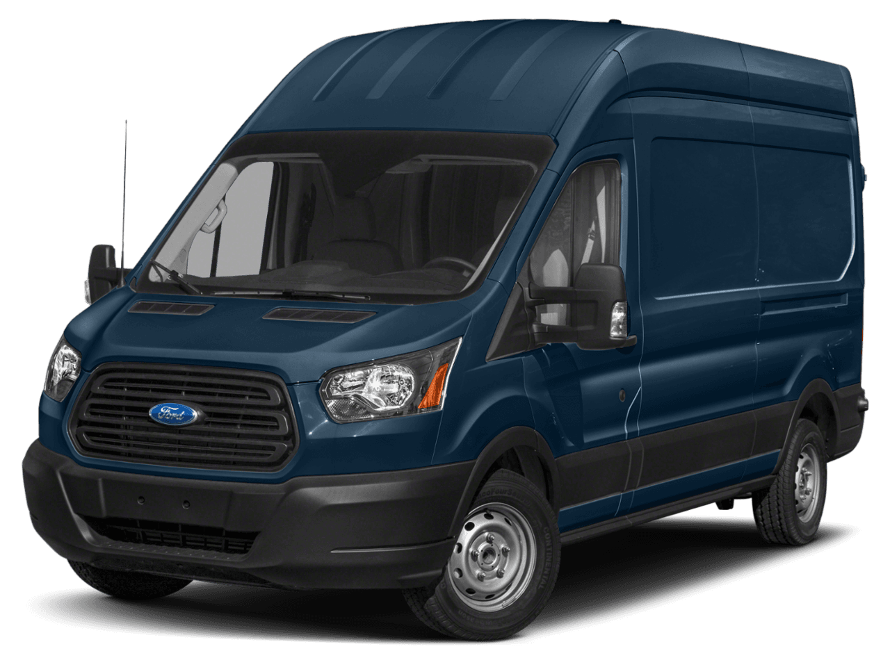 2018 Ford Transit Van T-250 148" Hi Rf 9000 GVWR Dual Dr - Front 3/4, facing to the left