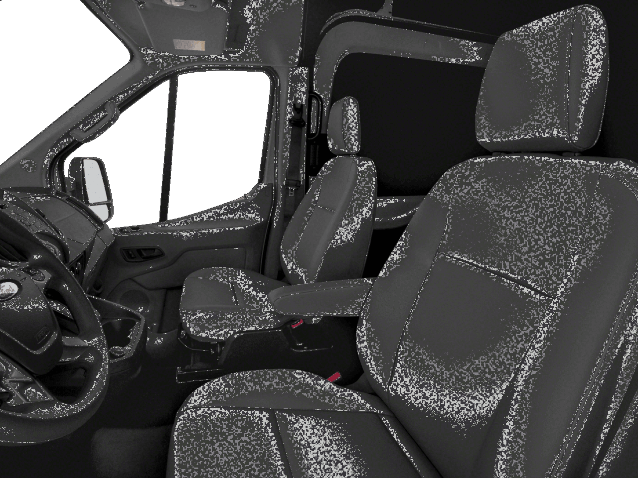 2018 Ford Transit Van T-350 130" Med Rf 9500 GVWR Dual Dr - Interior Driver's Side with Door Open, Front Seat Feature