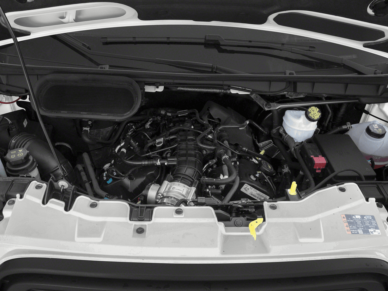 2018 Ford Transit Van T-350 130" Med Rf 9500 GVWR Dual Dr - Interior Engine Shot Feature