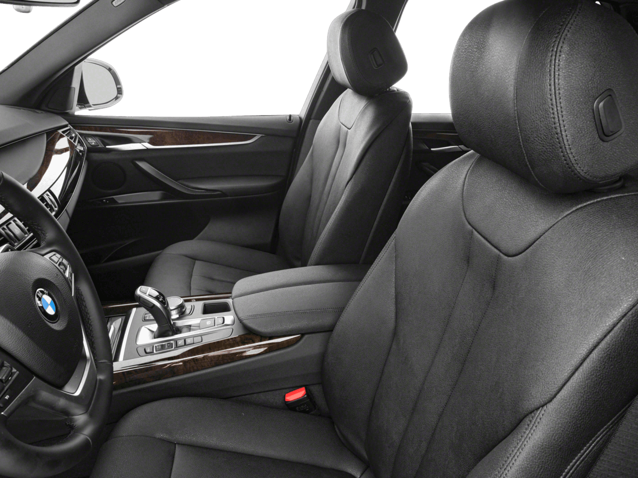 2018 BMW X5 xDrive50i - Interior Driver's Side with Door Open, Front Seat Feature