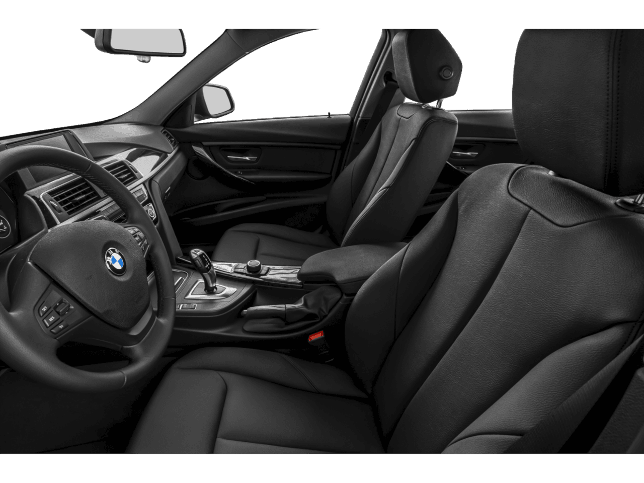 2018 BMW 3 Series 320i xDrive - Interior Driver's Side with Door Open, Front Seat Feature