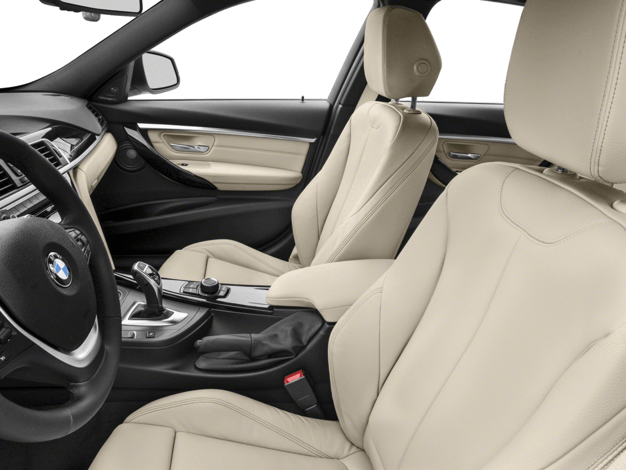 2018 BMW 3 Series 328d - Interior Driver's Side with Door Open, Front Seat Feature