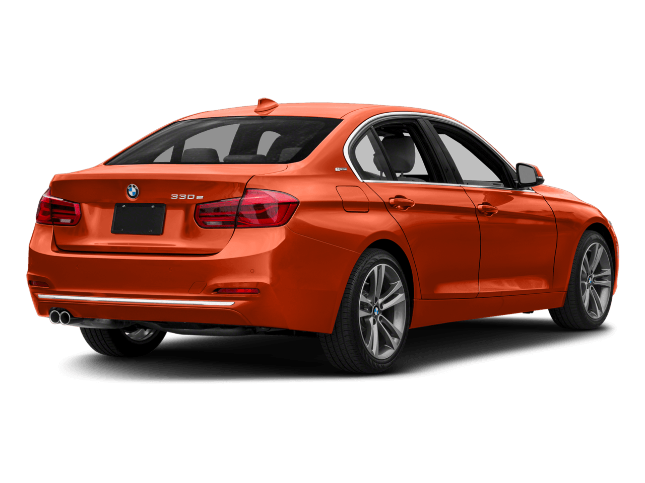 2018 BMW 3 Series 330e iPerformance - Rear 3/4, facing to the right